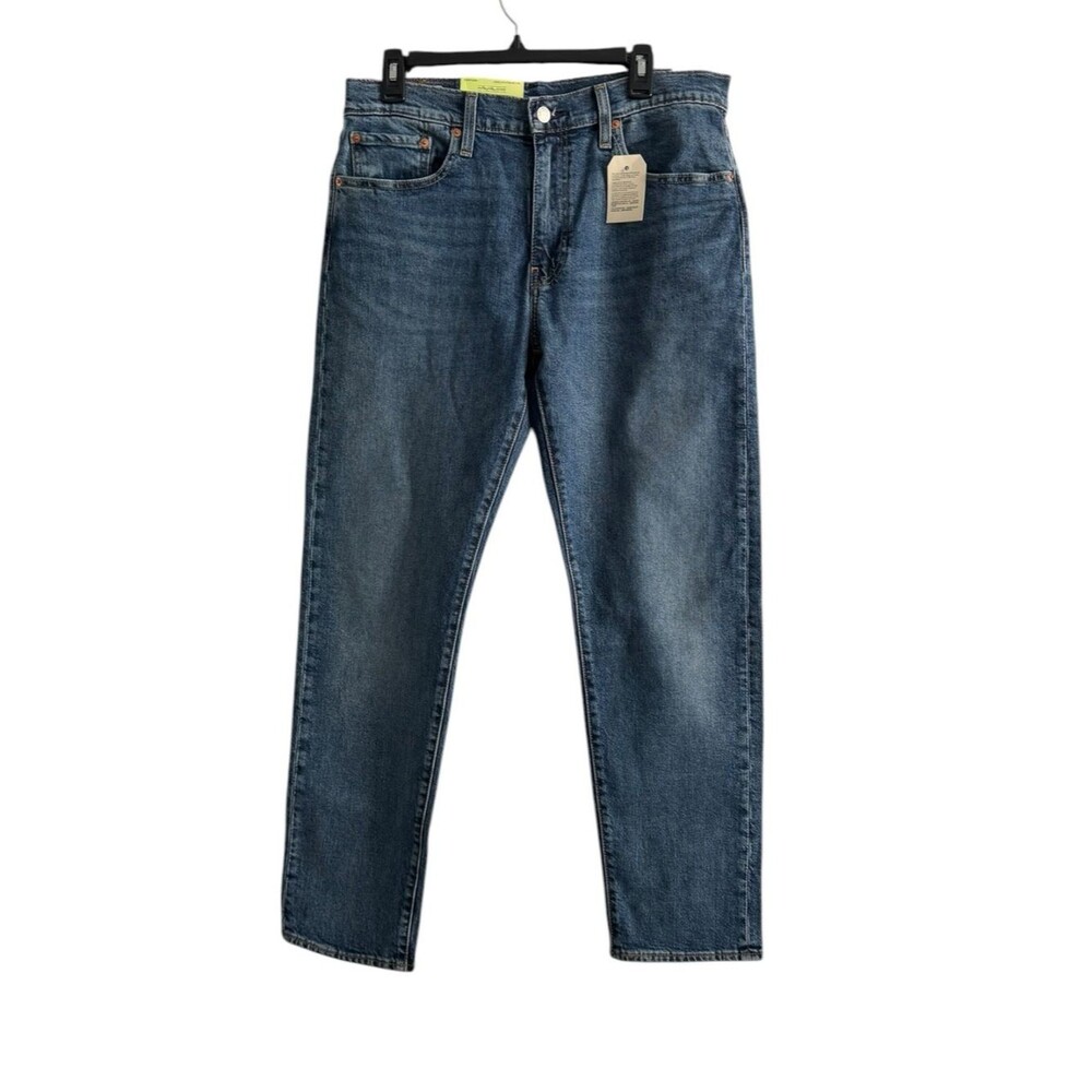 Levi's Men's Straight-Leg Denim Jeans in Dark Blue Wash NWT 33X32